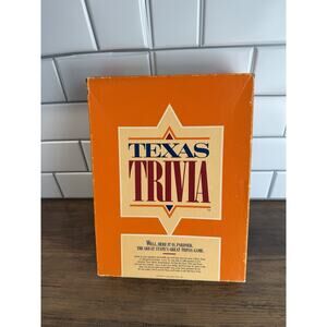 Texas Trivia Board Game 1986–Vintage Trivia Party Game - Missing Instructions